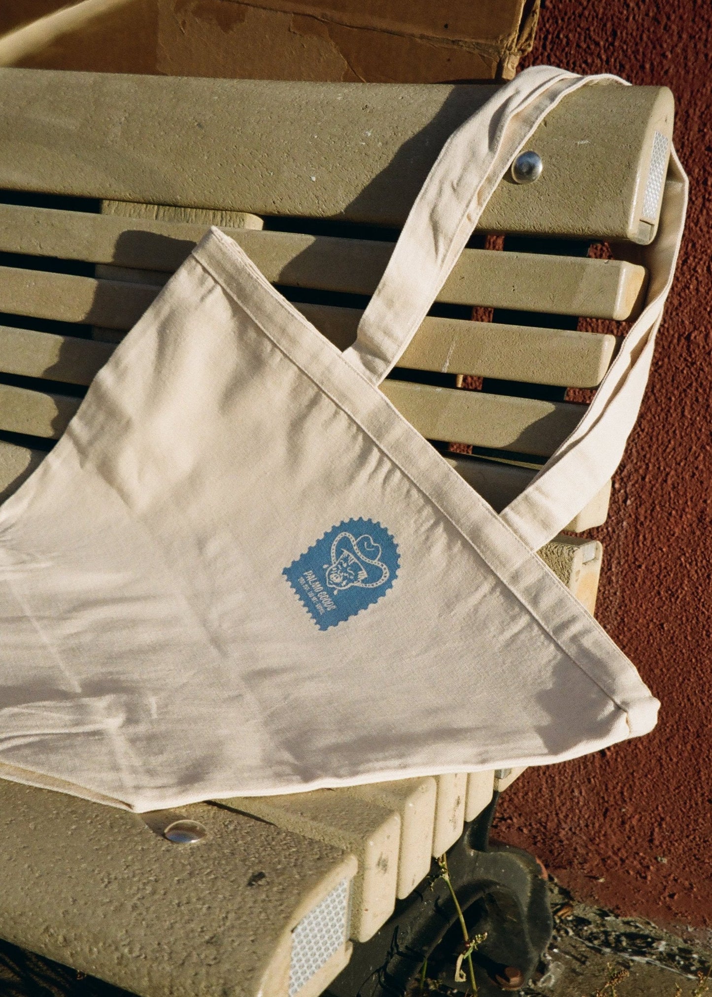 Palmo Goods Souvenir Pennant Tote — Blue