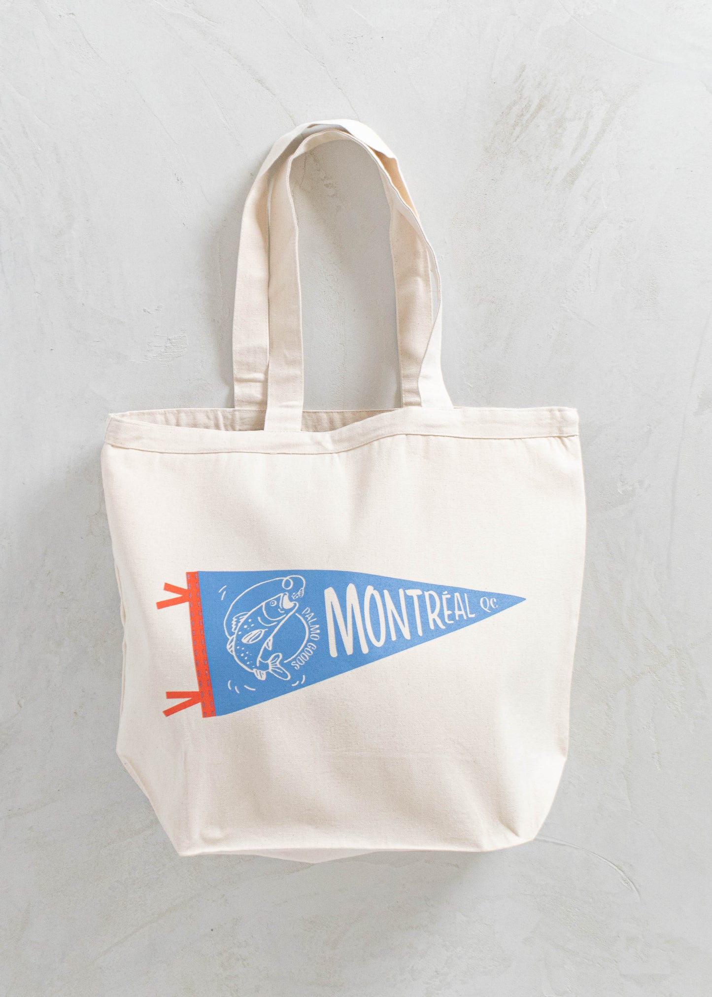 Palmo Goods Souvenir Pennant Tote — Blue