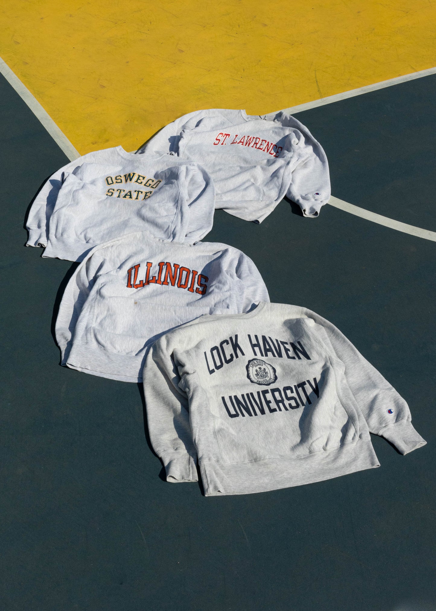 Vintage 1980s Champion Reverse Weave Warmup Lock Haven University Sweatshirt Size S/M