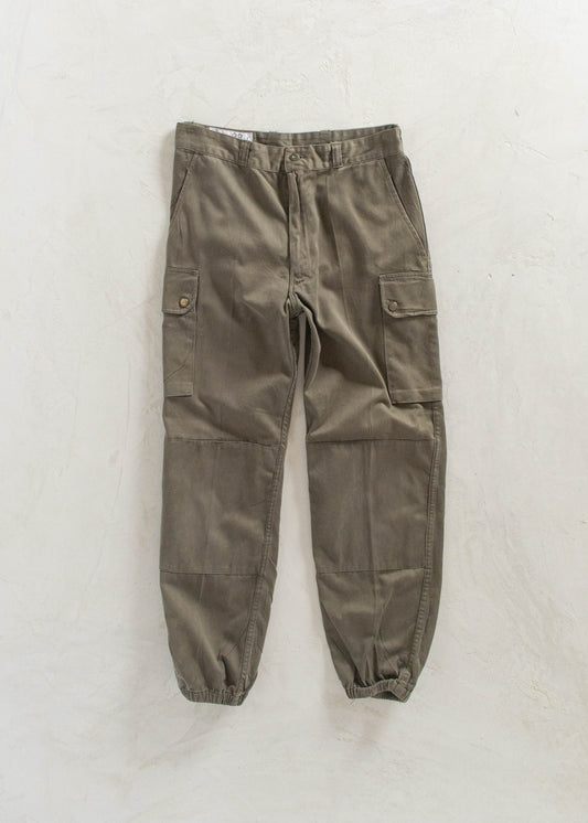 Vintage 1980s French Military Cargo Pants Women's 29 Men's 32