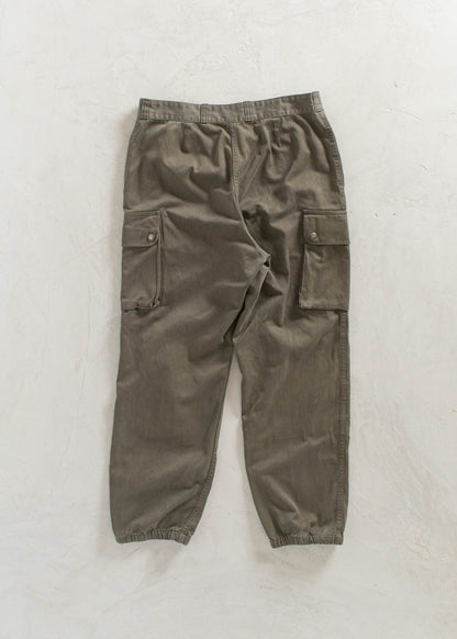 Vintage 1980s Paul Boyé French Military Cargo Pants Size Women's 30 Men's 32