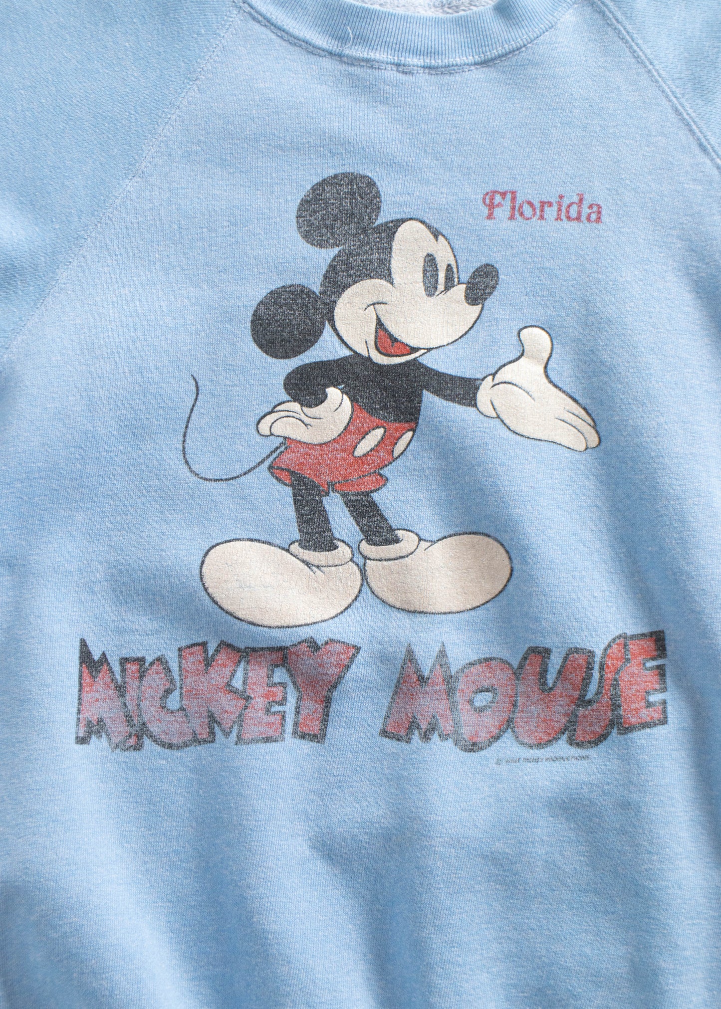 Vintage 1970s Mickey Mouse Florida Souvenir Sweatshirt Size S/M