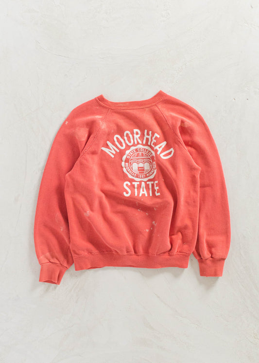 Vintage 1970s Champion Blue Bar Moorhead State University Souvenir Sweatshirt Size XS/S