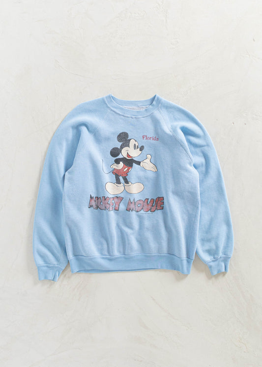 Vintage 1970s Mickey Mouse Florida Souvenir Sweatshirt Size S/M