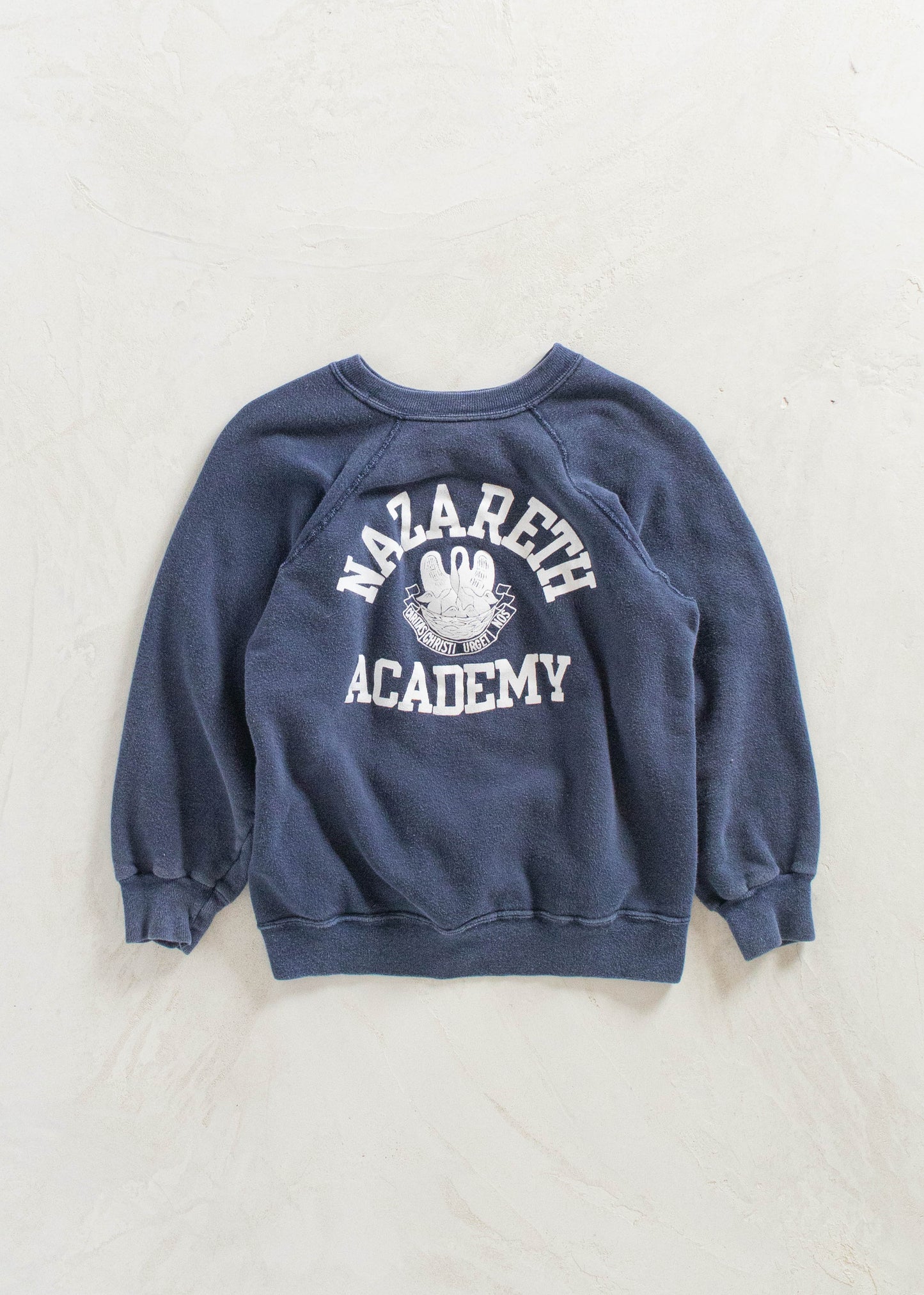 Vintage 1970s Champion Blue Bar Nazareth Academy Souvenir Sweatshirt Size XS/S