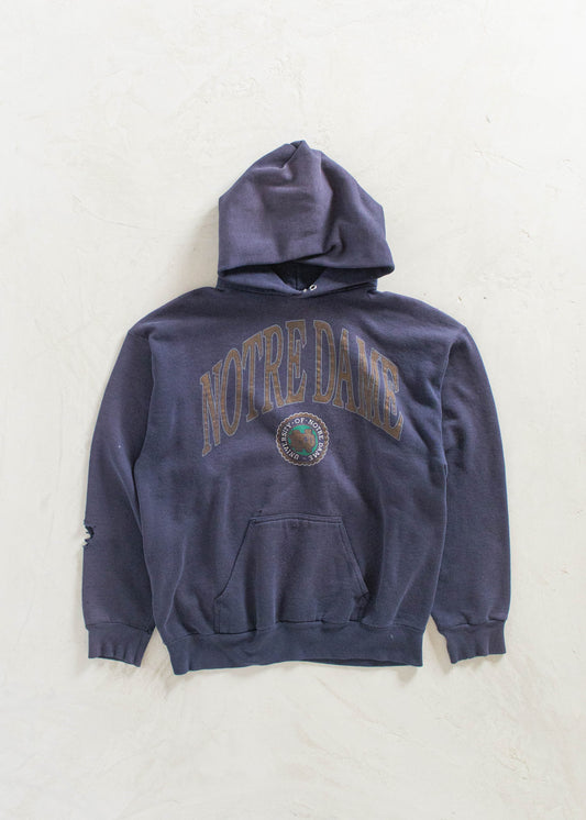 Vintage 1980s Notre Dame University Souvenir Hoodie Size M/L