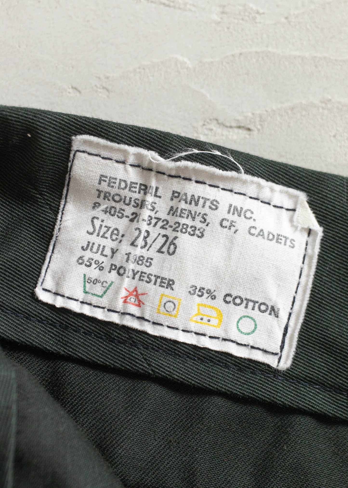 Vintage 1980s Military Cadet Pants Size Women's 24