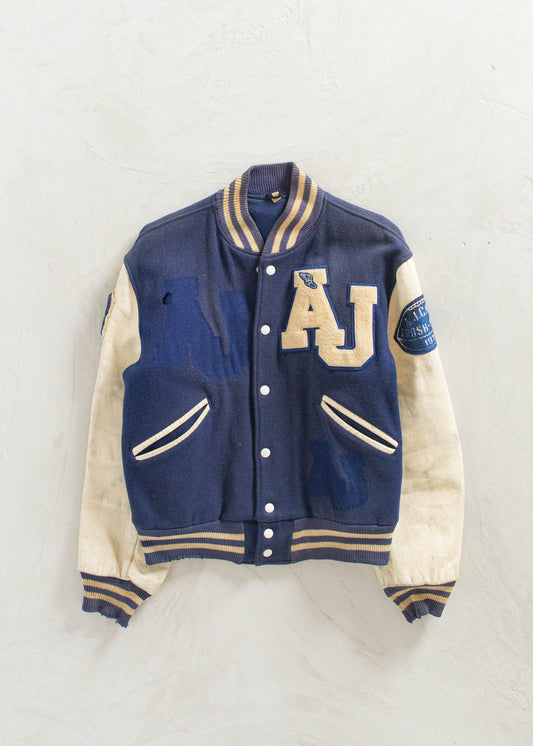 Vintage 1950s Butwin Varsity Letterman Jacket Size S/M