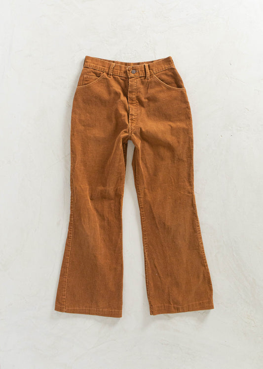 Vintage Big Yank Flare Corduroy Pants Size Women's 27 Men's 30