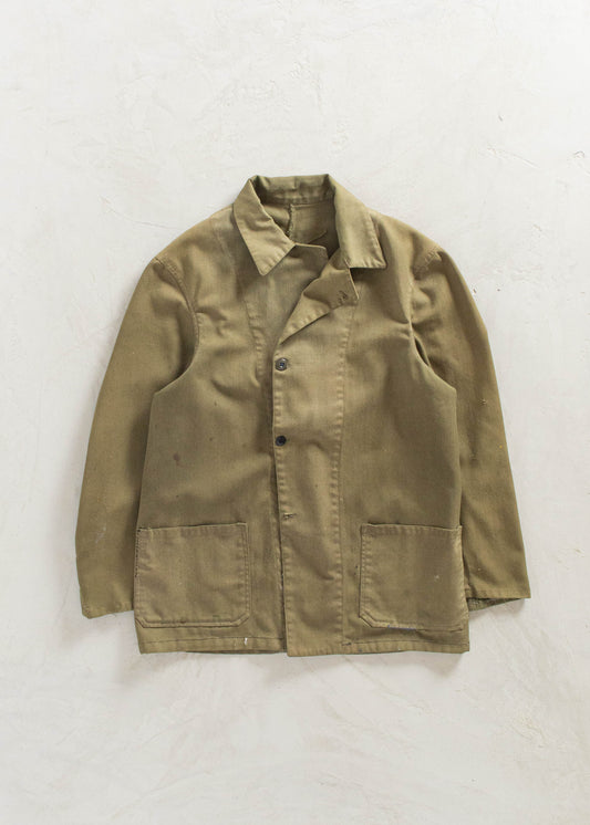 Vintage Patched Shop Coat Size M/L