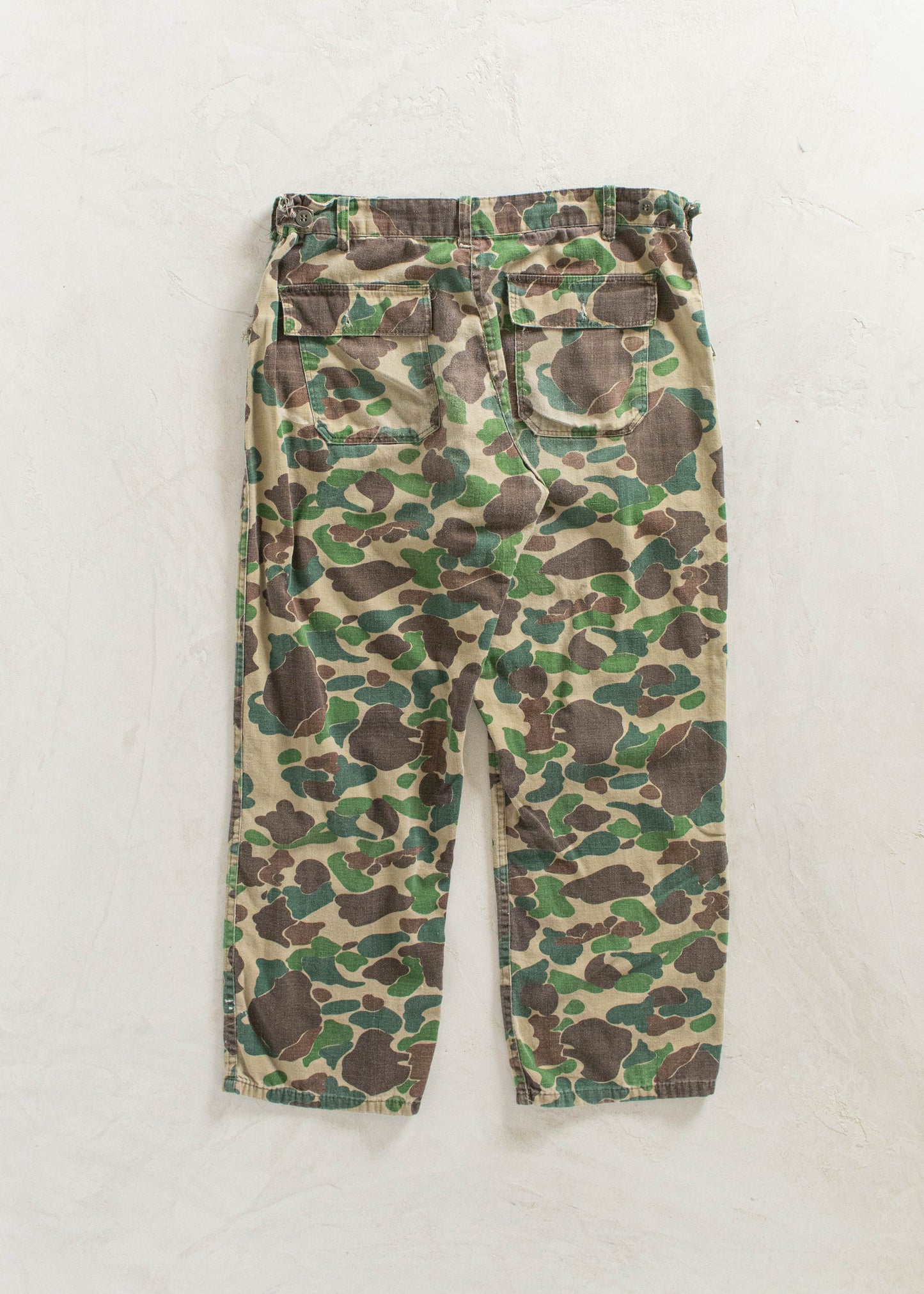 Vintage 1970s Ranger Frog Camo Cargo Pants Women's 30 Men's 32