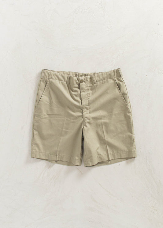 Vintage 1970s French Military Shorts Size Women's 32 Men's 34