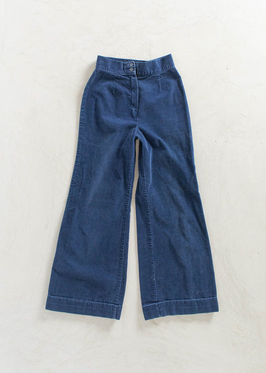 Vintage 1970s Bell Bottom Corduroy Pants Size Women's 24