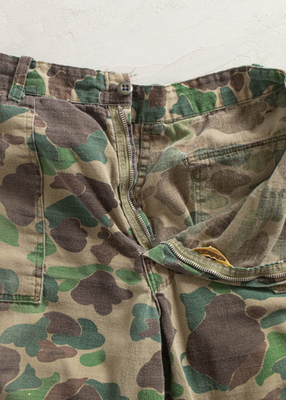 Vintage 1970s Ranger Frog Camo Cargo Pants Women's 30 Men's 32