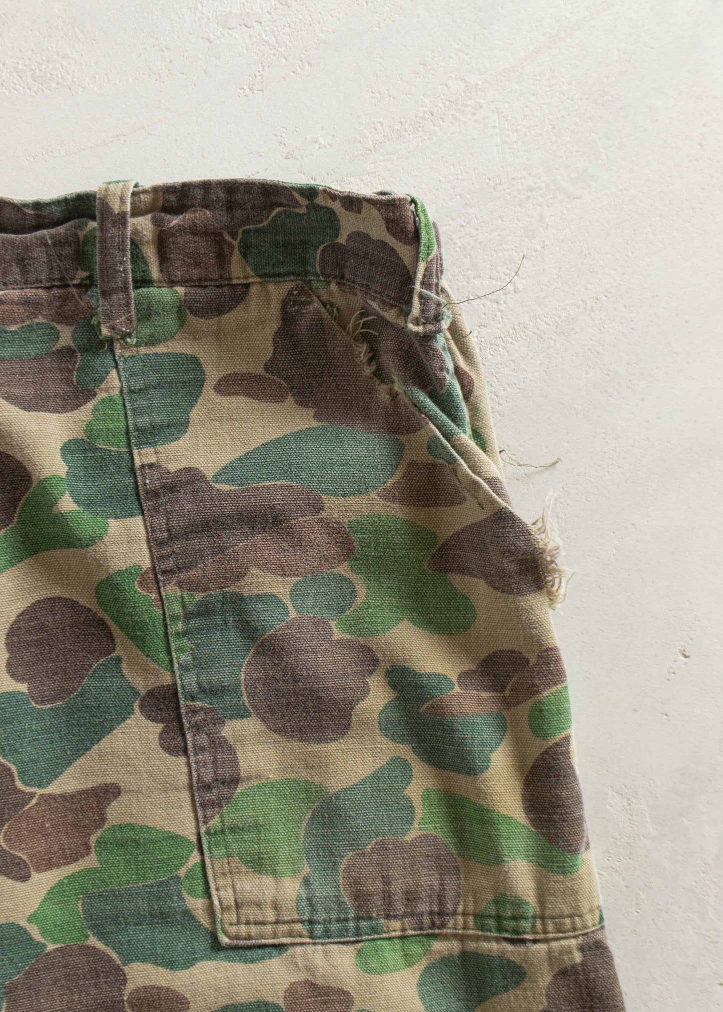 Vintage 1970s Ranger Frog Camo Cargo Pants Women's 30 Men's 32