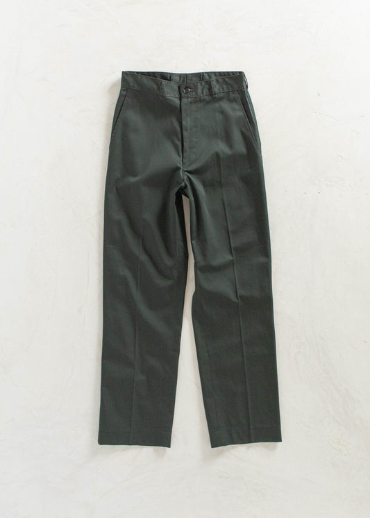 Vintage 1980s Military Cadet Pants Size Women's 27 Men's 30