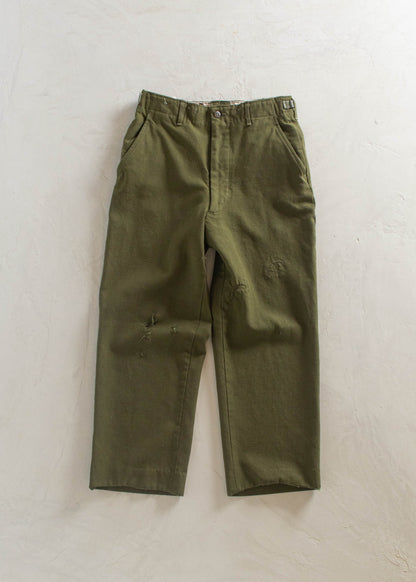 1970s Wool Military Trousers Size Women's 27 Men's 30