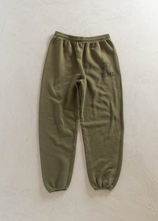 1990s Soffe USMC Drawstring Sweatpants Size S/M