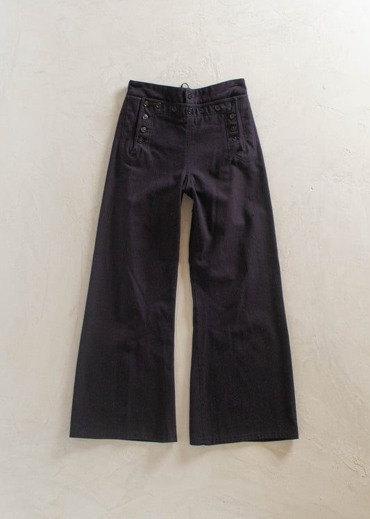 1940s US Navy Sailor Pants Size Women's 26 Men's 30