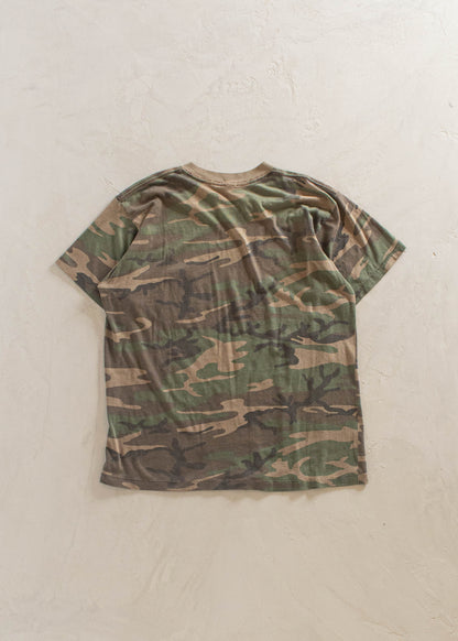 1980s Camo Selvedge Pocket T-Shirt Size M/L