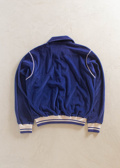 1970s John Weitz Velour Track Jacket Size M/L