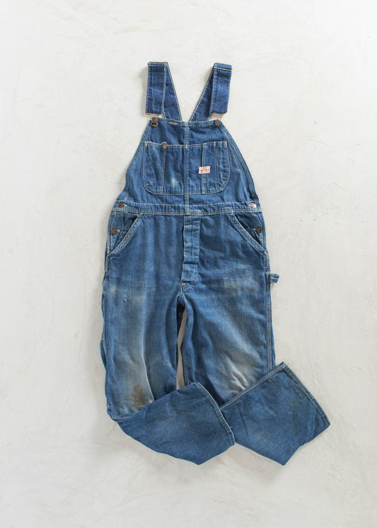 Vintage 1950s Sanforized Denim Overalls Size M/L