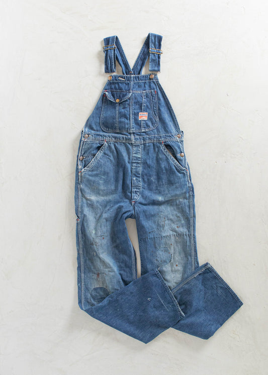 Vintage 1950s Pioneer Montgomery Ward Denim Overalls Size L/XL