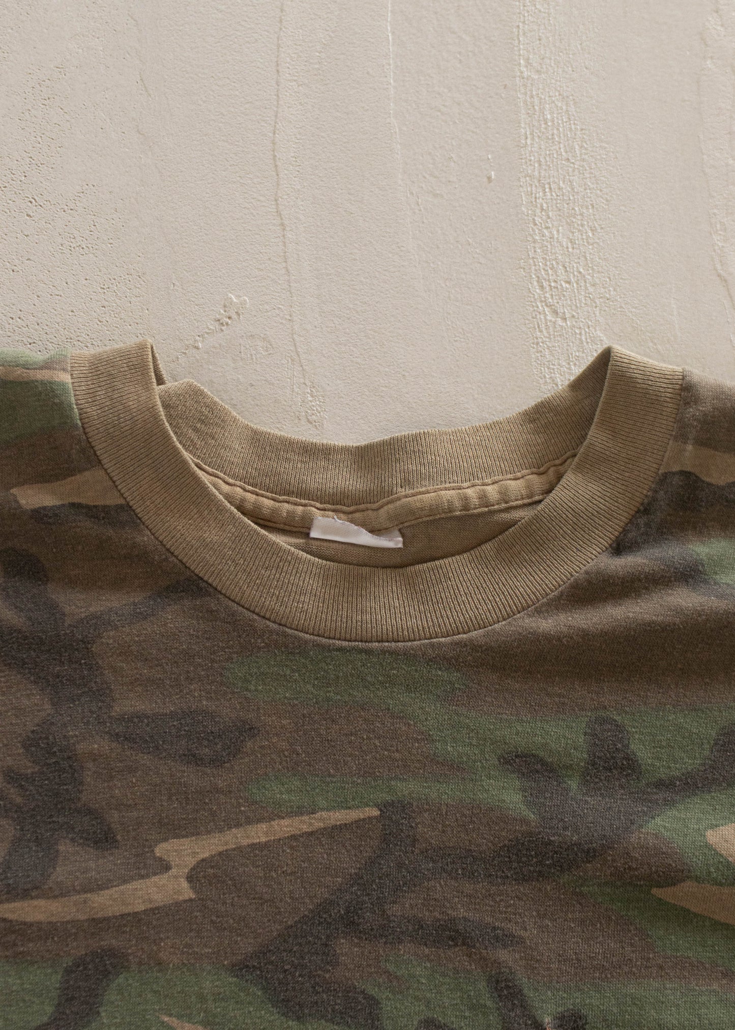 1980s Camo Selvedge Pocket T-Shirt Size M/L