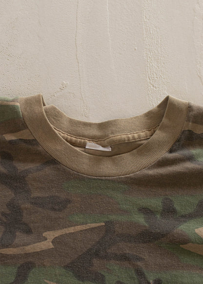 1980s Camo Selvedge Pocket T-Shirt Size M/L