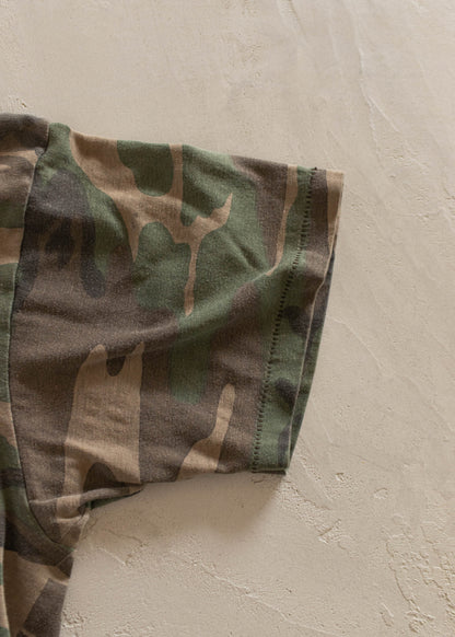 1980s Camo Selvedge Pocket T-Shirt Size M/L