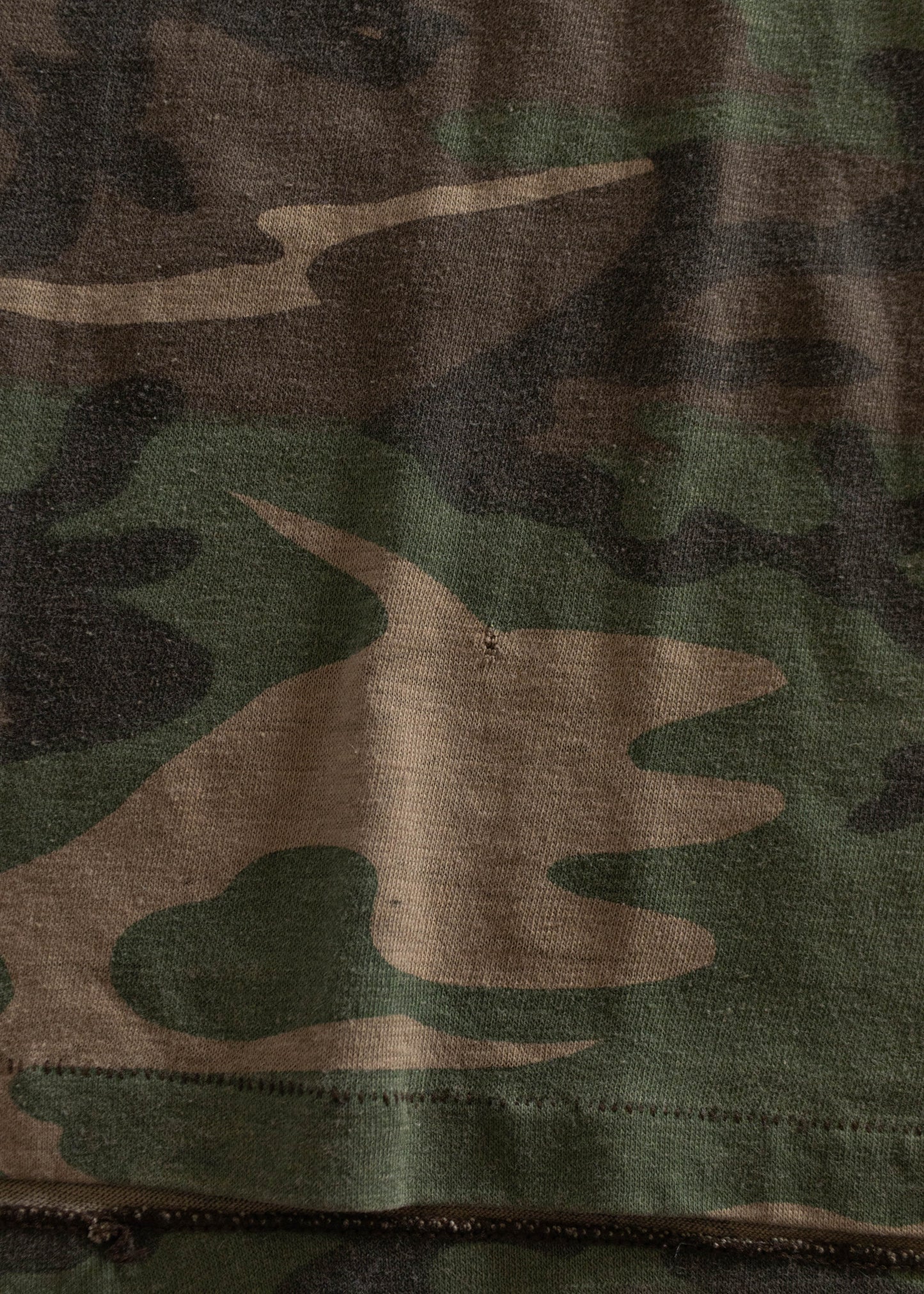 1980s Camo Selvedge Pocket T-Shirt Size M/L