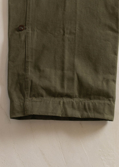 1950s Dutch Military Fatigue Pants Size Women's 28 Men's 31