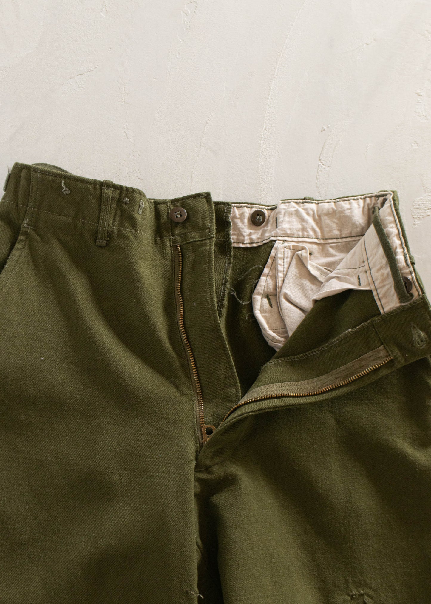 1970s Wool Military Trousers Size Women's 27 Men's 30