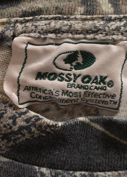 Vintage Mossy Oak Tree Camo T-Shirt Size M/L