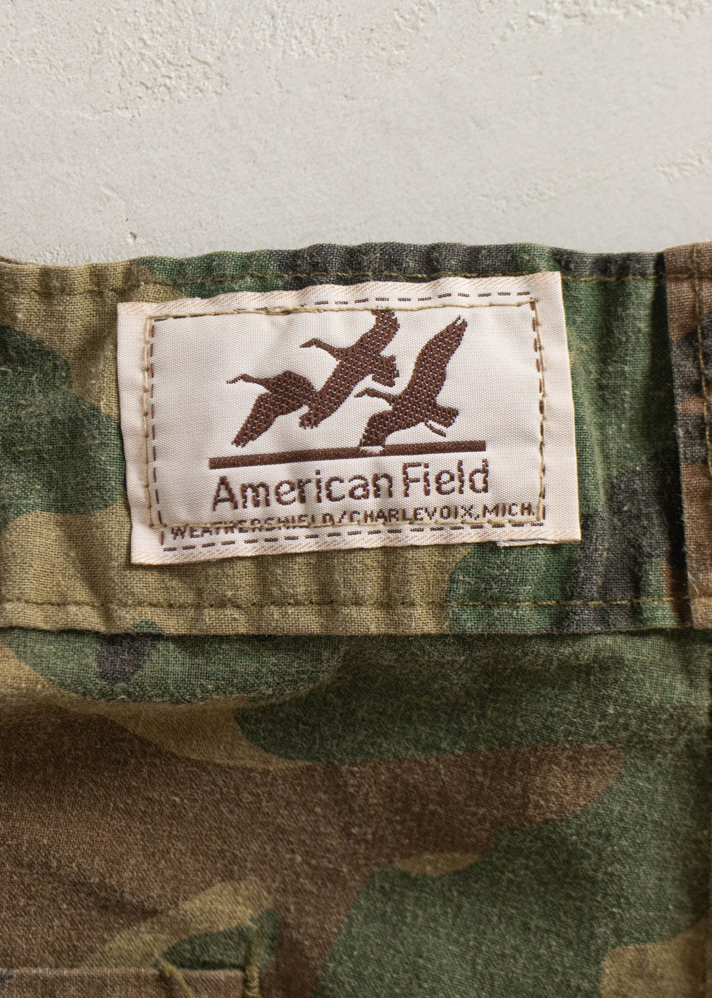 Vintage American Field Military Camo Pants Size Women's 31 Men's 33