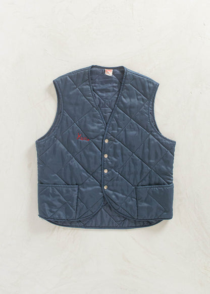 Vintage 1970s Unitog Quilted Nylon Vest Size M/L