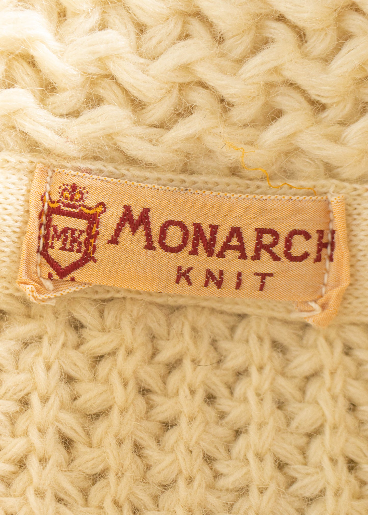 Vintage Monarch Knit Wool Cardigan Size M/L