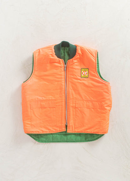 Vintage Reversible Quilted Liner Vest Size L/XL