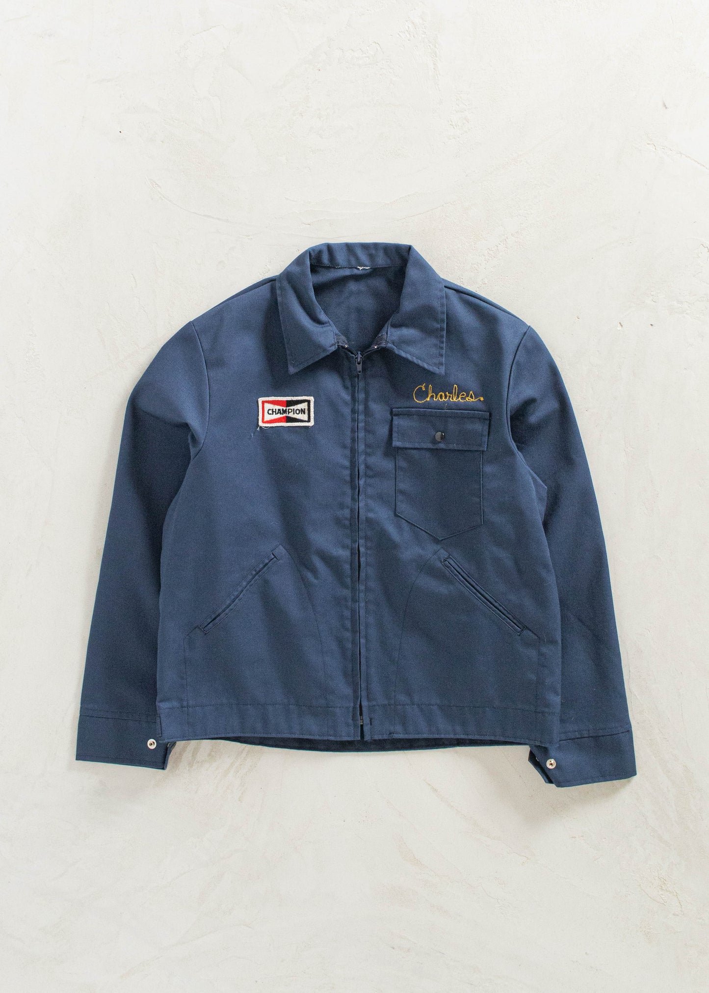 Vintage Champion Chainstitched Gas Jacket Size M/L