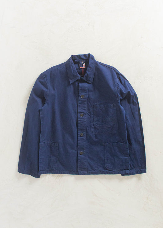 Vintage 1980s Varlson Bleu de Travail European Workwear Chore Jacket Size M/L