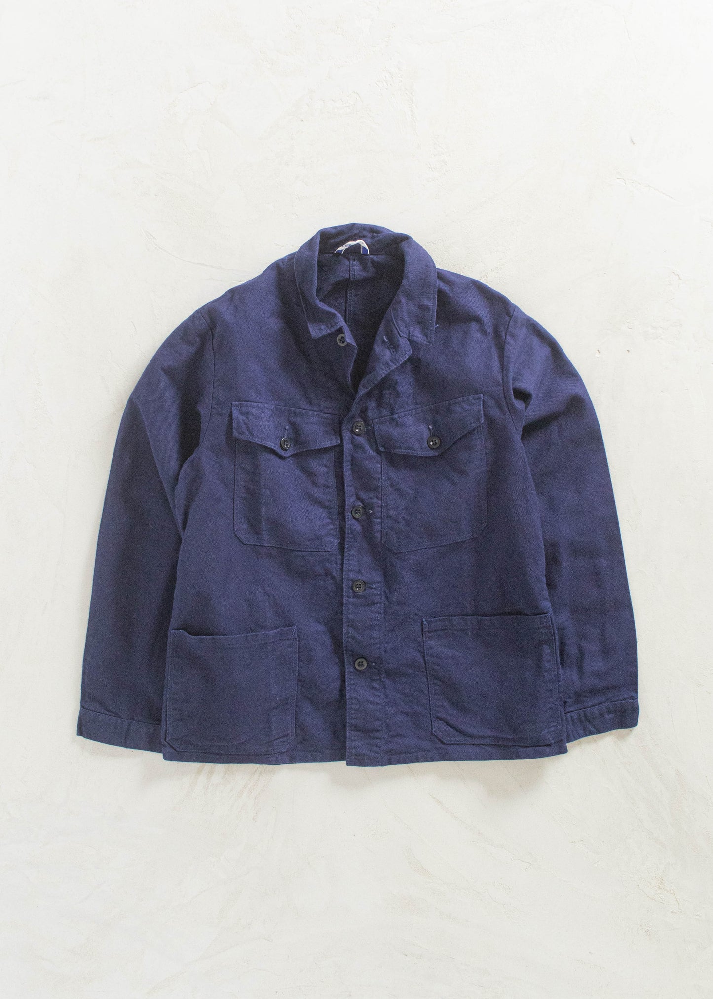 Vintage 1980s Bleu de Travail European Workwear Chore Jacket Size S/M