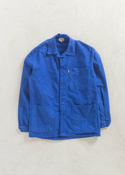 Vintage 1980s LMA Bleu de Travail French Workwear Chore Jacket Size M/L