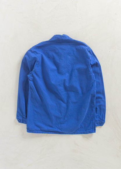 Vintage 1980s LMA Bleu de Travail French Workwear Chore Jacket Size M/L