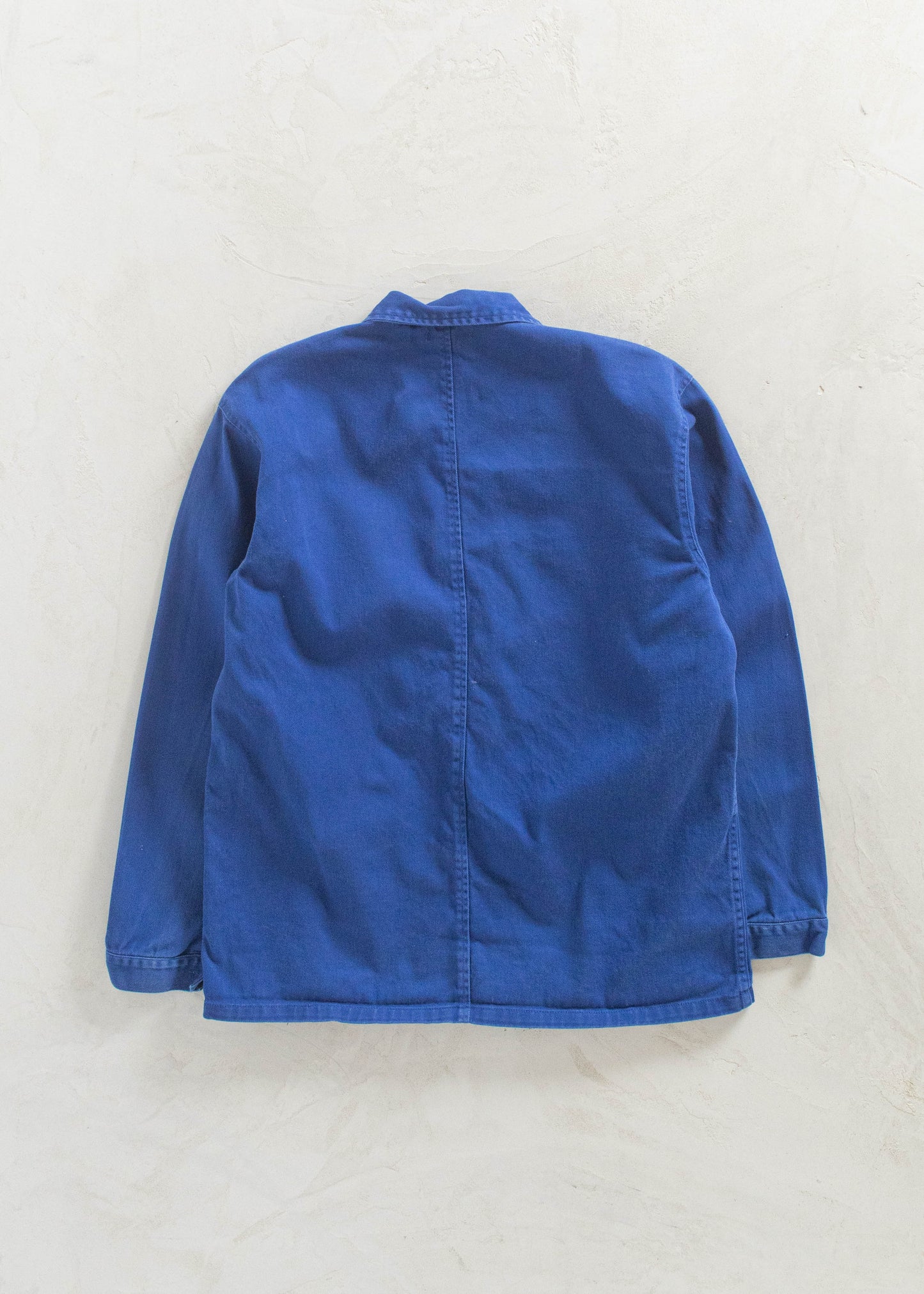 Vintage 1980s LMA Bleu de Travail French Workwear Chore Jacket Size M/L