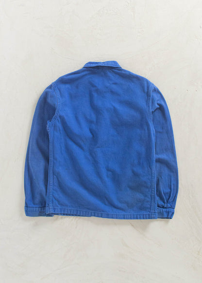 Vintage 1980s Bleu de Travail French Workwear Chore Jacket Size XS/S