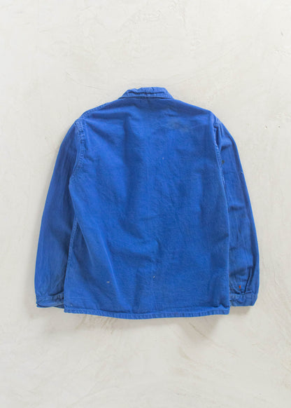 Vintage 1980s Bleu de Travail French Workwear Chore Jacket Size S/M