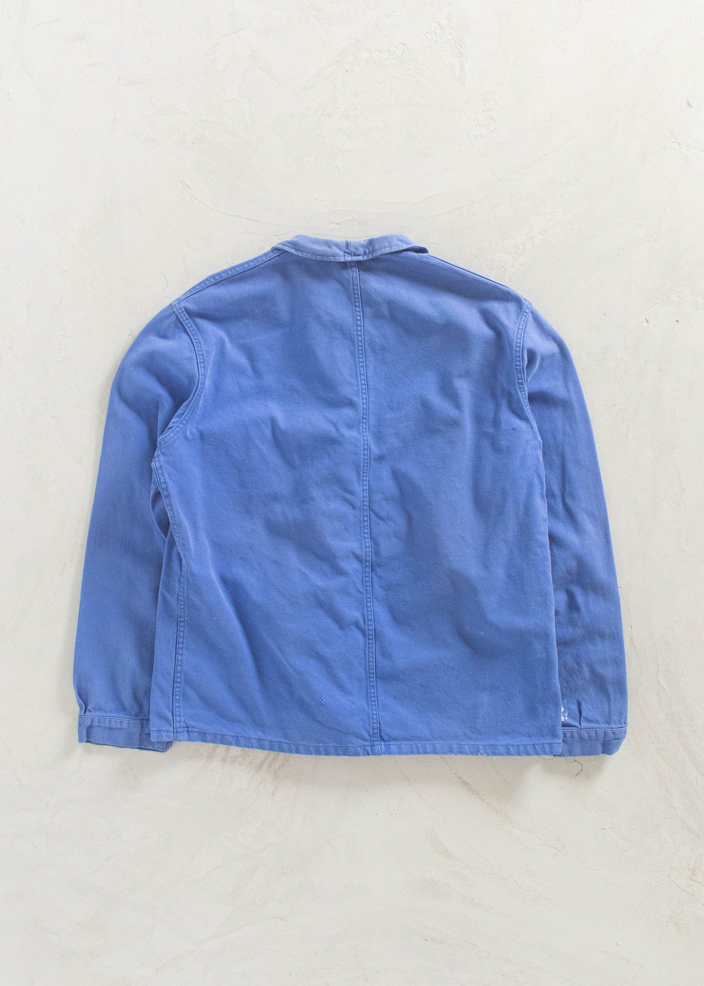 Vintage 1980s Bleu de Travail French Workwear Chore Jacket Size M/L