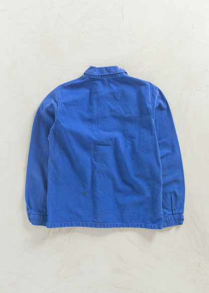 Vintage 1980s Bleu de Travail French Workwear Chore Jacket Size S/M