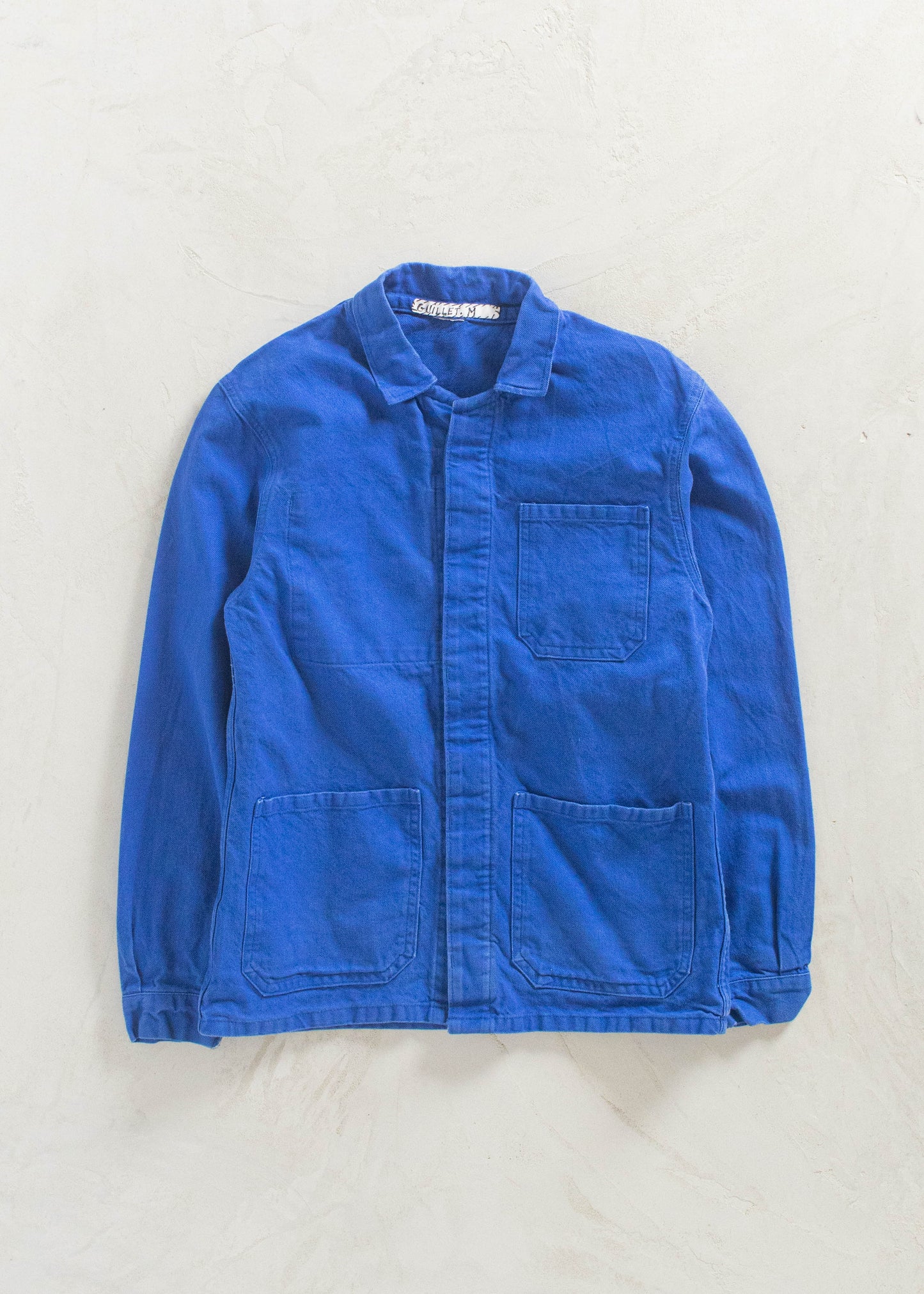 Vintage 1980s Bleu de Travail French Workwear Chore Jacket Size XS/S