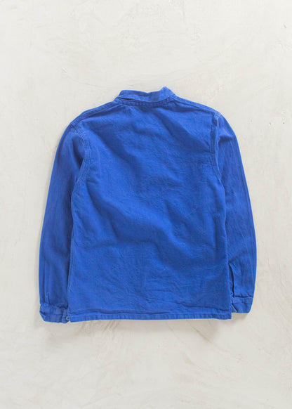 Vintage 1980s Bleu de Travail French Workwear Chore Jacket Size XS/S